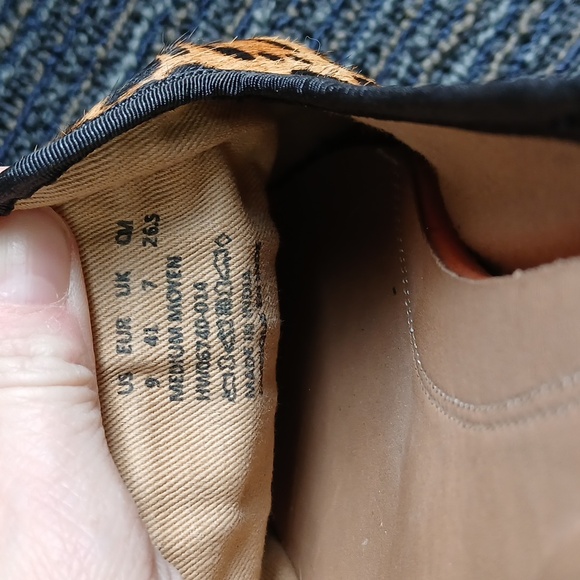 New Hush Puppies Bounce Tassel Leopard Animal print Calf Hair size 9 - Picture 4 of 6